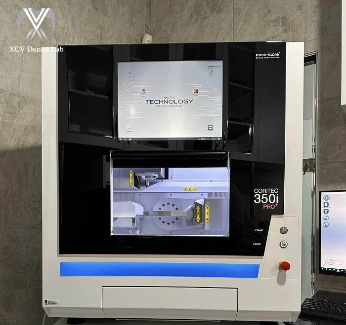 CORiTEC 350i PRO+ with 5-axis simultaneous machining for high-precision dental restorations